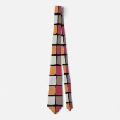 Geometrisch Kleurblokpatroon Stropdas (Voorkant)