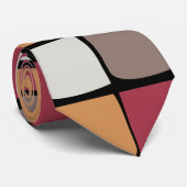 Geometrisch Kleurblokpatroon Stropdas (Opgerold)