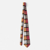 Geometrisch Kleurblokpatroon Stropdas (Achterkant)