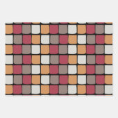 Geometrisch kleurenblokpatroon inpakpapier vel (Voorkant 2)