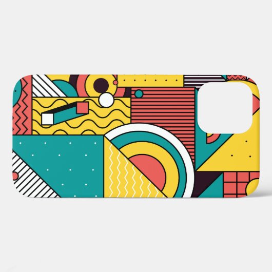 Geometrisch kleurrijk: abstract patroon. Case-Mate iPhone case (Achterkant (horizontaal))