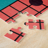 Geometrisch kleurrijk: abstract patroon. legpuzzel (Zijkant)