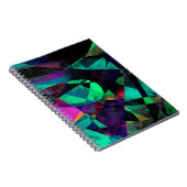 Geometrisch, Kleurrijk, Grungy Abstract Art. Notitieboek (Rechterzijde)