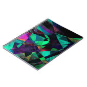 Geometrisch, Kleurrijk, Grungy Abstract Art. Notitieboek (Linkerzijde)