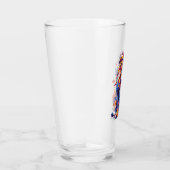 Geometrisch kleurrijk leeuwenontwerp glas (Rechts)