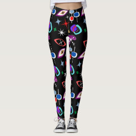 Geometrisch kleurrijk patroon leggings