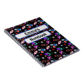 Geometrisch kleurrijk patroon notitieboek (Rechterzijde)