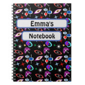 Geometrisch kleurrijk patroon notitieboek (Voorkant)