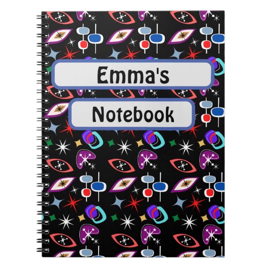 Geometrisch kleurrijk patroon notitieboek (Voorkant)