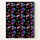 Geometrisch kleurrijk patroon notitieboek (Achterkant)