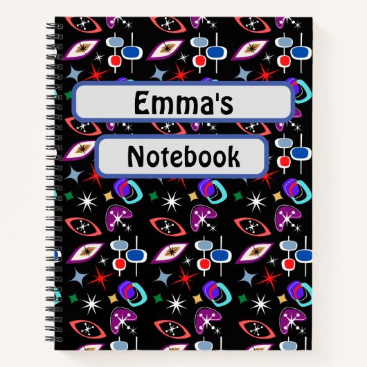 Geometrisch kleurrijk patroon notitieboek (Voorkant)