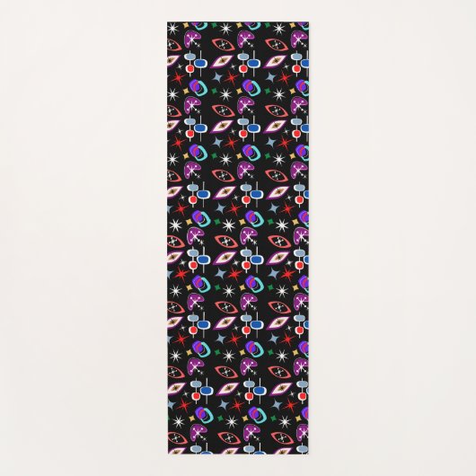 Geometrisch kleurrijk patroon yogamat (Voorkant)