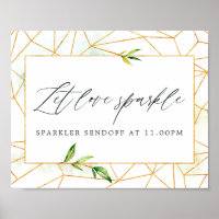 Geometrisch kristal bruiloft laat liefde sprankele