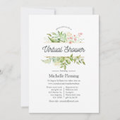 Geometrisch kristal groen virtuele douche kaart (Voorkant)