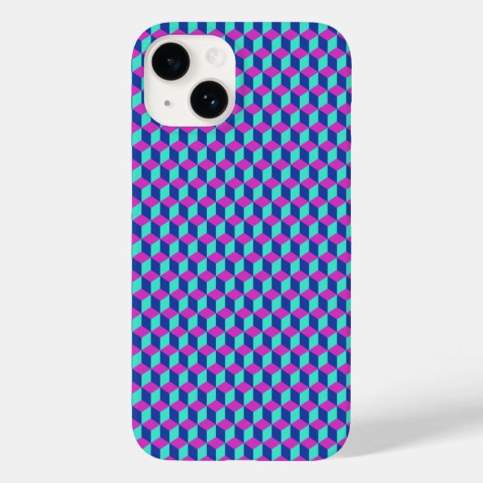 Geometrisch Kubuspatroon Case-Mate iPhone Case (Achterkant)