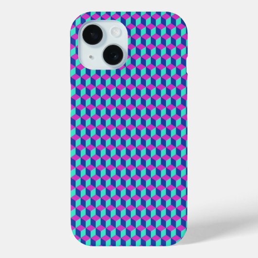 Geometrisch Kubuspatroon Case-Mate iPhone Case (Achterkant)