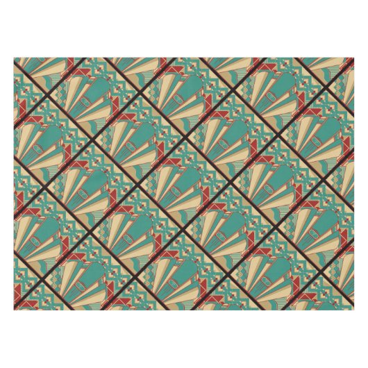 Geometrisch kunstdecodesign tafelkleed (Voorkant (Horizontaal))