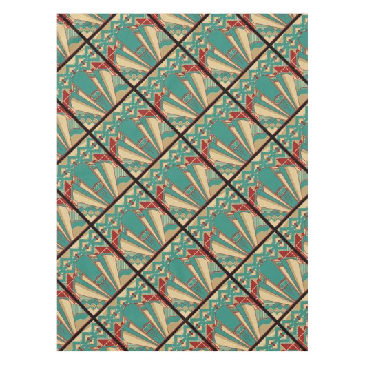 Geometrisch kunstdecodesign tafelkleed (Voorkant)