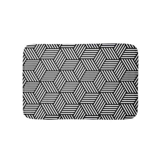 Geometrisch kunstontwerp badmat (Voorkant)