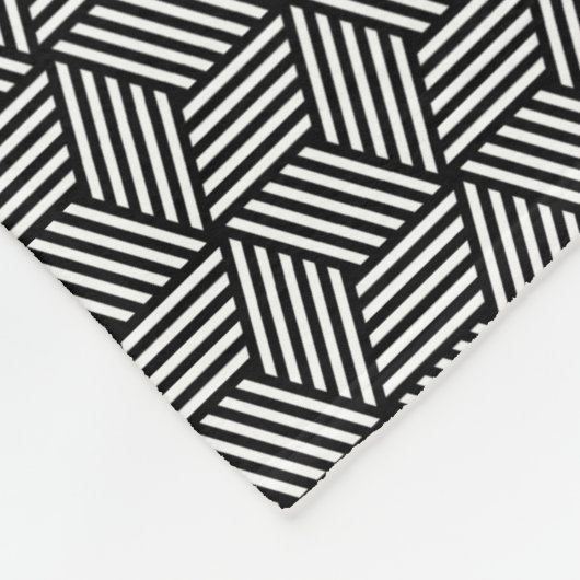 Geometrisch kunstontwerp fleece deken (Hoek)