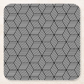 Geometrisch kunstontwerp kartonnen onderzetters (Voorkant)