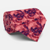 Geometrisch kunstStropdas "Cranberry" Stropdas (Opgerold)