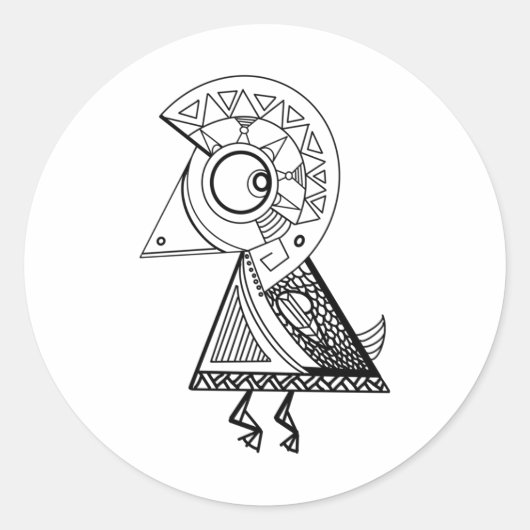 Geometrisch kunstwerk 22 Sticker (Voorkant)
