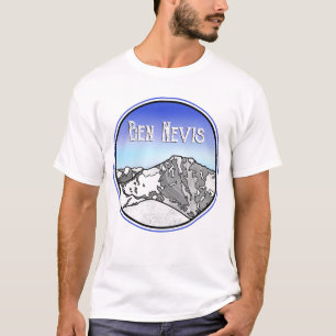 Geometrisch landschap Ben Nevis T-shirt