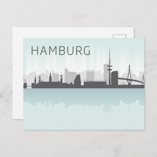 Geometrisch landschap | Hamburg, Duitsland Briefkaart (Voorkant / Achterkant)