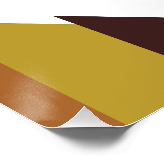 Geometrisch landschap midden perfect poster (Hoek)