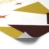 Geometrisch landschap midden poster (Hoek)