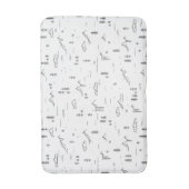 Geometrisch landschap van boslijnen badmat (Voorkant Verticaal)