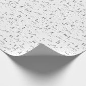 Geometrisch landschap van boslijnen cadeaupapier (Hoek)