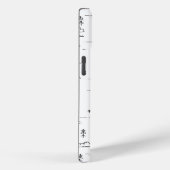 Geometrisch landschap van boslijnen Case-Mate iPhone case (Achterkant / Rechts)