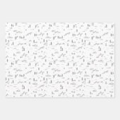 Geometrisch landschap van boslijnen inpakpapier vel (Voorkant 2)