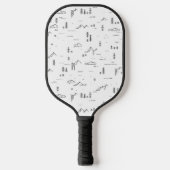 Geometrisch landschap van boslijnen pickleball paddle (Voorkant)