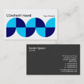 Geometrisch lang horizontaal v015 visitekaartje (Voorkant / Achterkant)