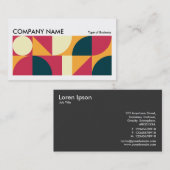 Geometrisch lang horizontaal v01 visitekaartje (Voorkant / Achterkant)