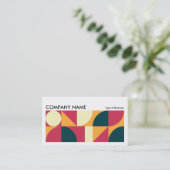 Geometrisch lang horizontaal v01 visitekaartje (Staand voorkant)