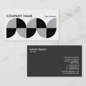 Geometrisch lang horizontaal v09 visitekaartje (Voorkant / Achterkant)