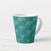 geometrisch latte mok (Rechterhoek)