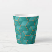 geometrisch latte mok (Voorkant)