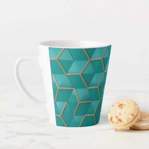 geometrisch latte mok