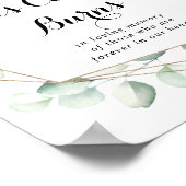 Geometrisch legant goud Dit kaarsbord brandt Poster (Hoek)