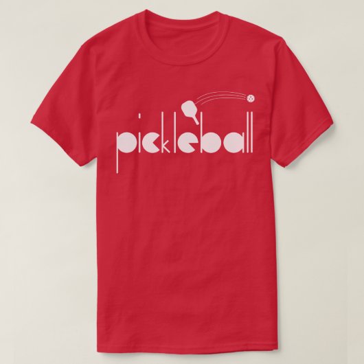 Geometrisch lettertype Pickleball 1 T-shirt (Design voorkant)