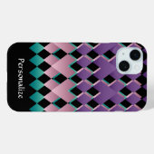 Geometrisch Leuk Roze en Paarse kleuren Case-Mate iPhone Case (Achterkant (horizontaal))