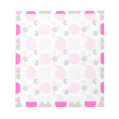 geometrisch licht roze en olijfgroen notitieblok (Voorkant)