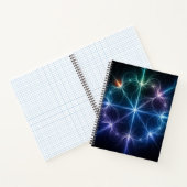 Geometrisch Licht Spiraal Notebook Notitieboek (Binnen)