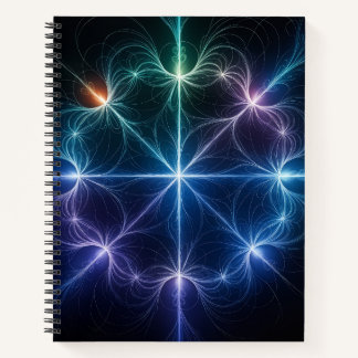 Geometrisch Licht Spiraal Notebook Notitieboek