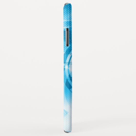 Geometrisch lichtblauw Abstract patroonmonogram Case-Mate iPhone Case (Achterkant/rechts)